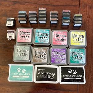 Distress Oxide inks and other misc ink pads